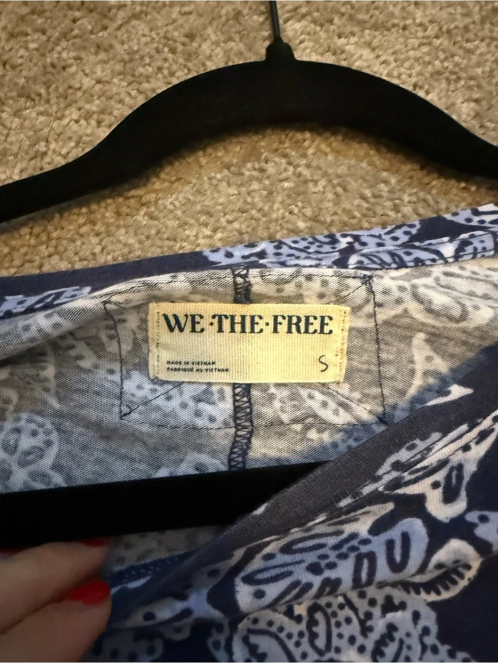 Free People We the Free NWT Nina Printed Tee S $58